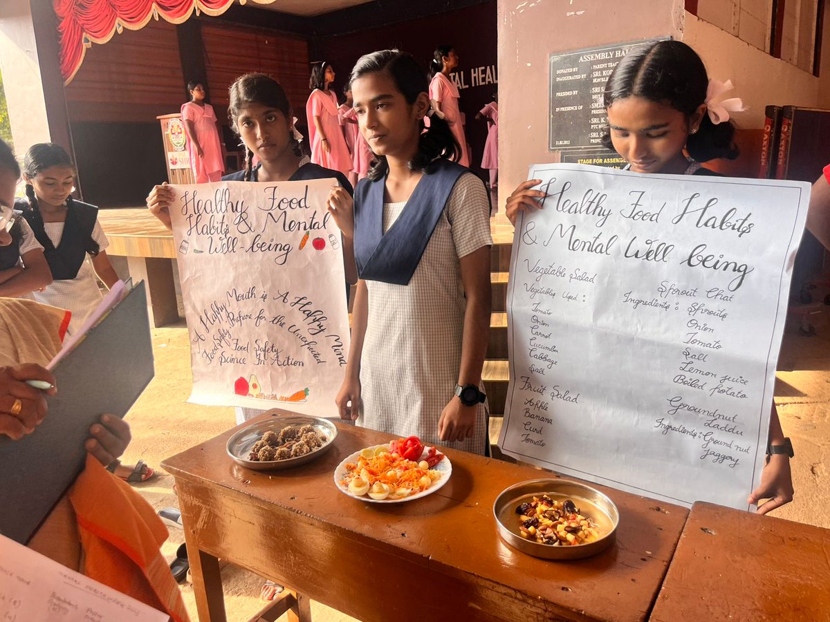 jnvalleppey's tweet photo. A pledge, special class, and healthy food-making competition were organized in connection with Mental Health Week 2025 at PM SHRI JNV Alappuzha.
@NvsHyd
@NVS_HQ
@NVSHqNoida
@TGopalakrishana
#commissionerNVS https://t.co/VdSLDyKFMm