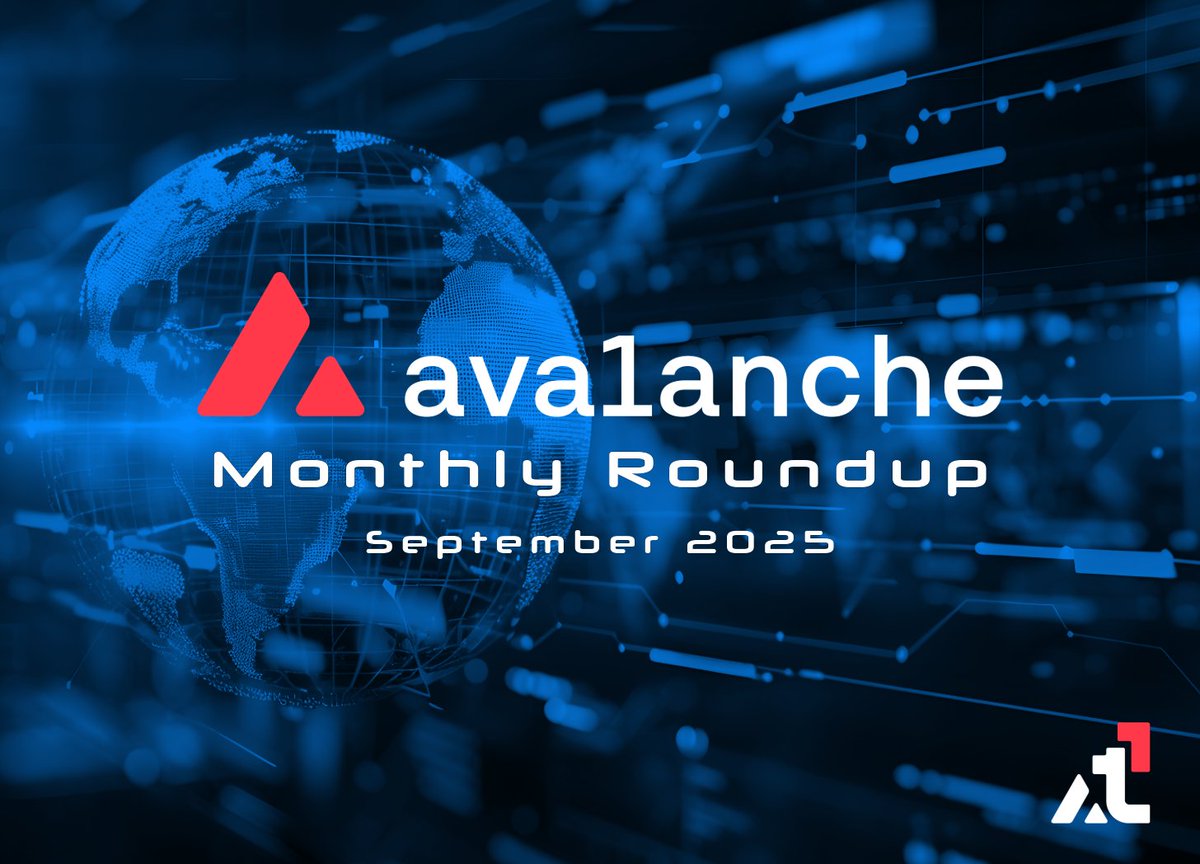 September Monthly Roundup 🔺

In September, Avalanche saw an explosive surge in RWA and DEX volume, showcasing institutional commitment and cementing its role as global financial infrastructure.

Blog below 👇