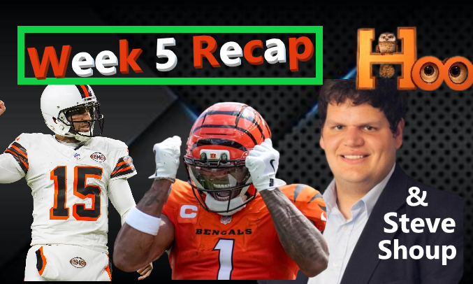 Game by Game week 5 breakdown with <a href="/Steveospeak/">Steve Shoup</a>  at 2pm central!