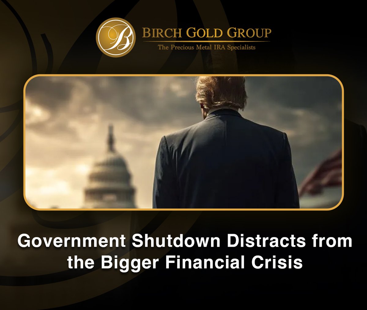 BirchGold's tweet image. The U.S. shutdown isn’t just gridlock - it’s a warning shot.
Stagflation’s back, the dollar is under strain, and gold’s breaking out. ⛓️‍💥
Full story: bit.ly/4382Klc
#FederalReserve #GoldIRA #HardAssets #DollarCrisis