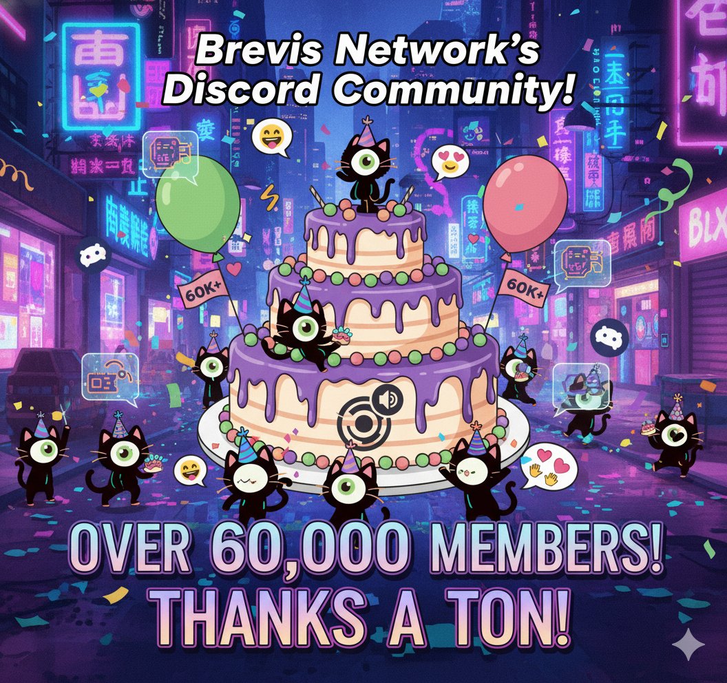 adikun012's tweet photo. 60,000 strong and growing! 💪 The Brevis Network Discord is buzzing with incredible members. From deep dives to daily chats, there are so many surprises for everyone. Join our vibrant community, connect, and build the future with us! 🎉
@brevis_zk #Brevis60K #Brevis https://t.co/L36C6W8wjt