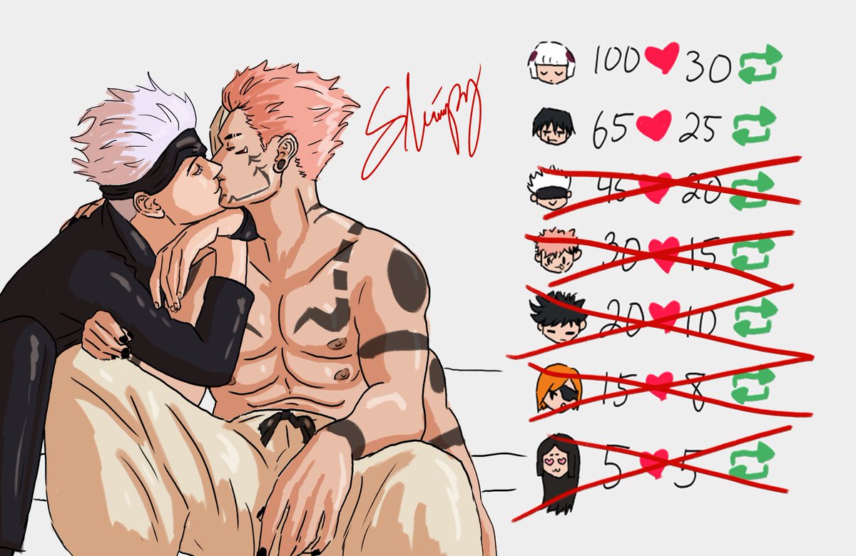 more kissy #sukugo #sukuna #GojoSatoru