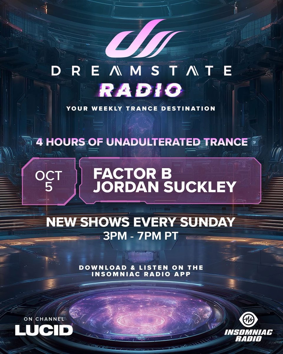My guest mix for <a href="/DreamstateUSA/">Dreamstate</a> Radio is now on Soundcloud 🎧

on.soundcloud.com/Y3jFTg7CBg4C8k…