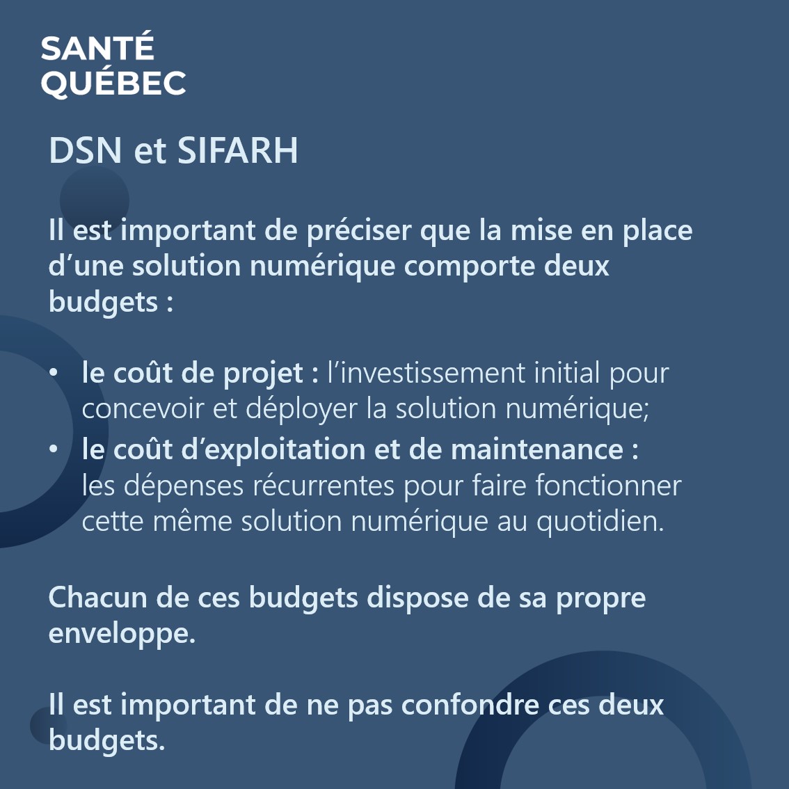 La semaine dernière, nous avons annoncé certaines décisions liées au projet « Déploiement Vitrines DSN » et sur le SIFARH. Plusieurs chiffres ont circulé et certaines informations inexactes ont été publiées. Nous souhaitons donc clarifier les faits.
