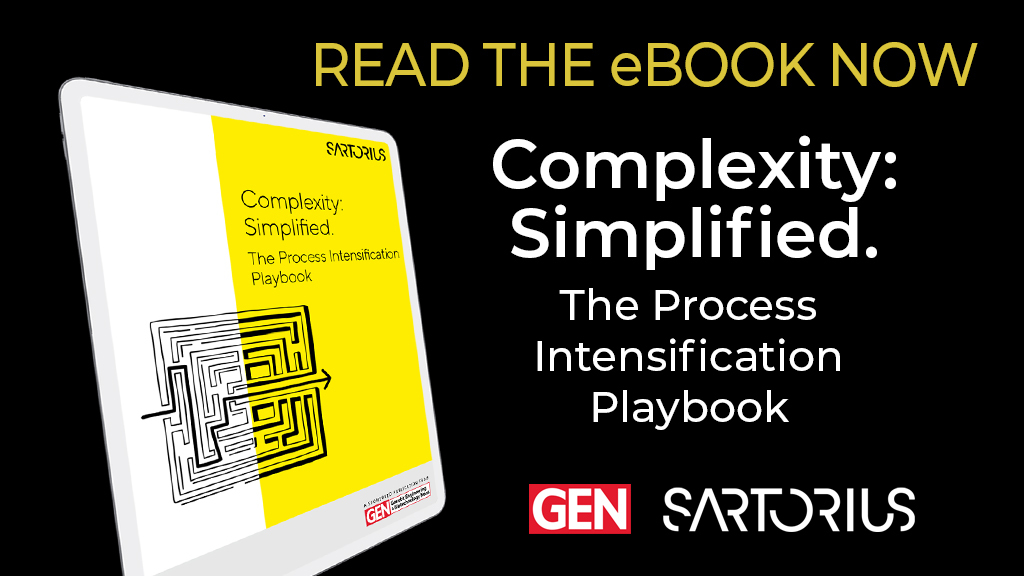 GENbio's tweet image. FREE eBook! Complexity: Simplified. The Process Intensification Playbook. Sponsored by @SartoriusGlobal. Discover trends, strategies, and real-world solutions for biotechs & CDMOs. Download now: hubs.li/Q03LJ2V_0 #ProcessIntensification #Biotech