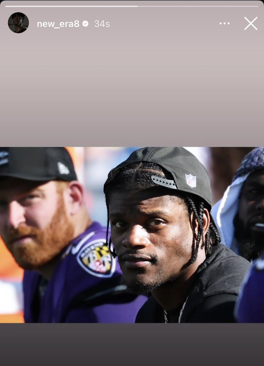 ChrisCooper_NFL's tweet image. Lamar Jackson’s latest IG story is giving “we gonna be alright” vibes 👌🏽@Lj_era8
