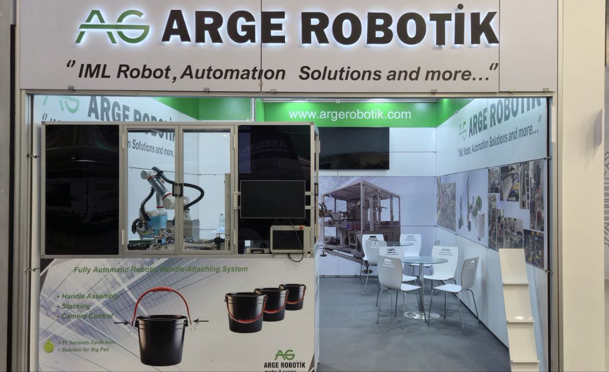ArgeRobotik's tweet image. We are ready to welcome you at our booth in #K2025!

Hall 13 stand A26!

#K2025 #IMLrobot #Handleassemblymachine #Robotic #Automation #ARGEROBOTIK #PLASTEURASIA2026