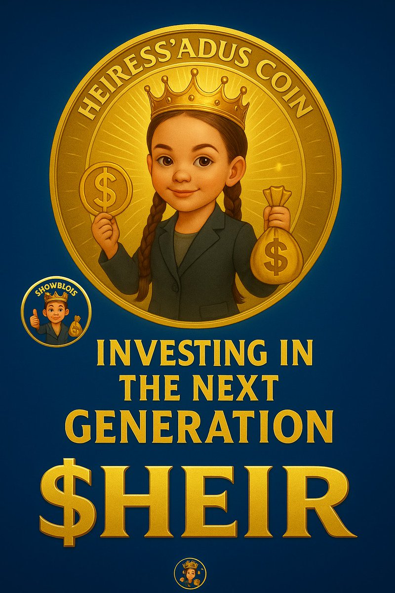 snow_blo58260's tweet image. Crypto shouldn’t just belong to traders. ❌
It belongs to families, kids, and communities too — thanks to $HEIR Coin. 🌍
#CryptoForEveryone #NextGenFinance #Solana #Blockchain #Crypto