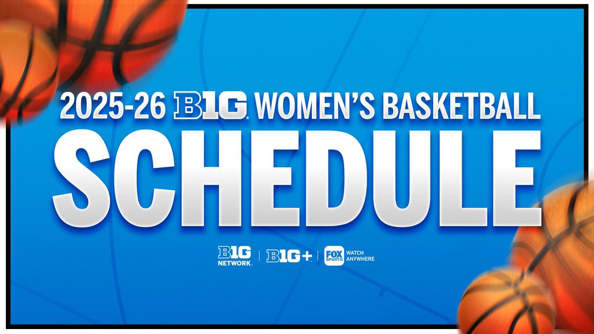 BigTenNetwork's tweet image. The 2025-26 @B1Gwbball TV schedule is here!

🏀More than 200 games on BTN and @BigTenPlus
🏀TV coverage kicks off Nov. 13

📺 Details: bigten.org/article/58603/