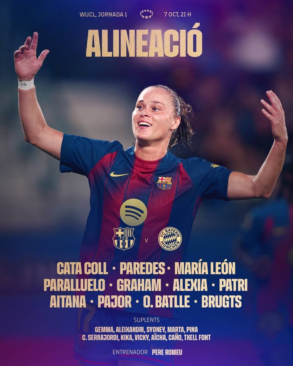 EL ONCE DEL BARÇA PARA LA CHAMPIONS 🔥