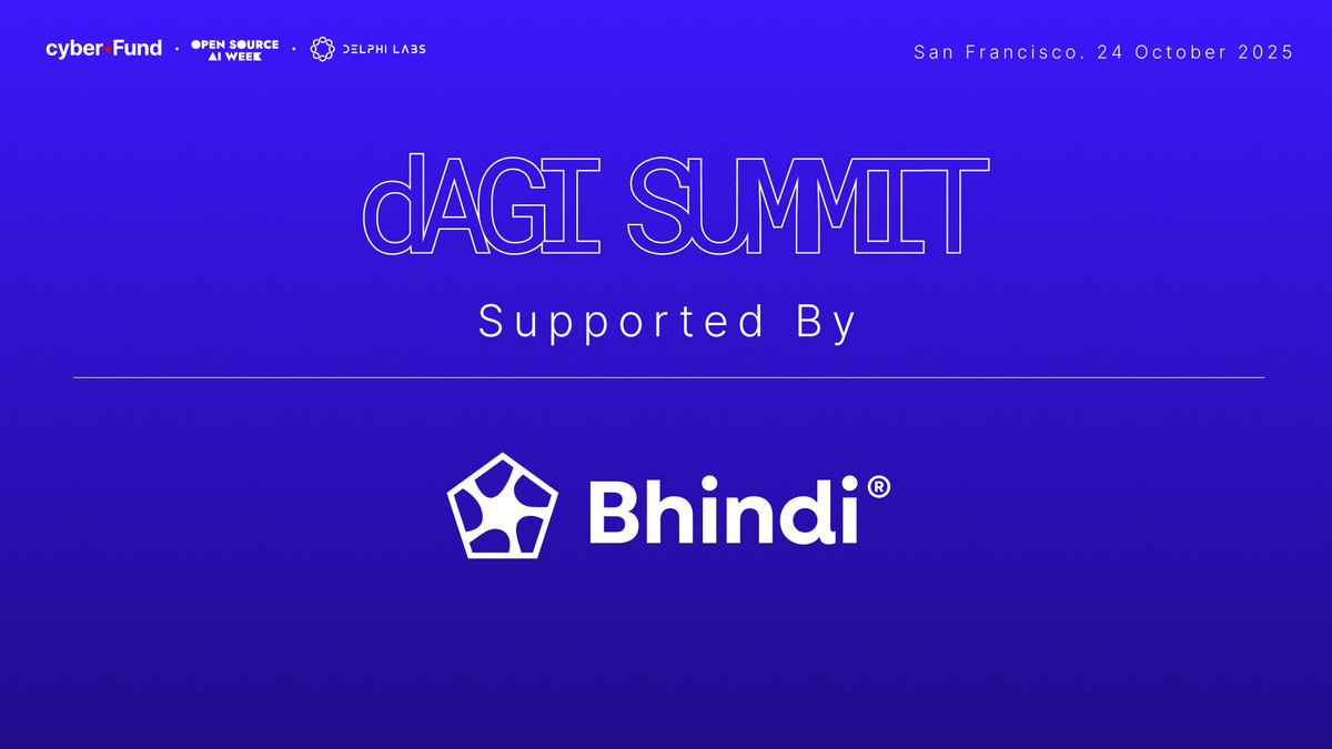 Welcoming Bhindi to the dAGI Summit

<a href="/bhindiai/">Bhindi AI</a> is an agentic AI platform that acts as the definitive interface between humans and AI.

Instead of switching between apps, users simply tell Bhindi what they want, and the agents get the work done, from productivity to crypto,