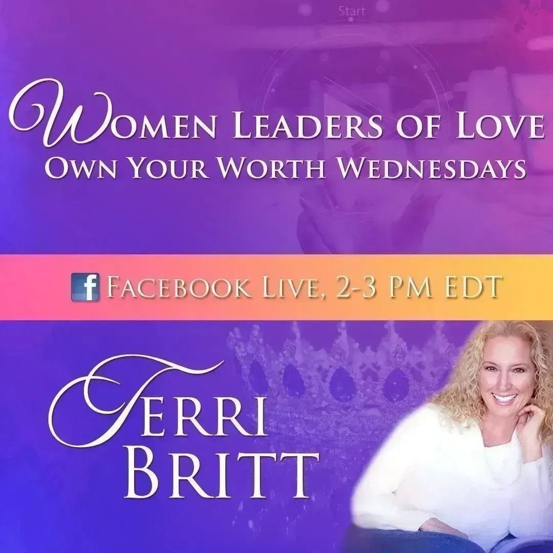 Don't miss this week’s LIVE Own Your Worth Wednesday! Join us live on Zoom tomorrow at 2pm EST. If you can't catch it via Zoom, watch the replay in our private FB group buff.ly/P9W5S1B (ask to join) #WomenLeadersOfLove #OwnYourWorthWednesdays #Abundance #Worthy