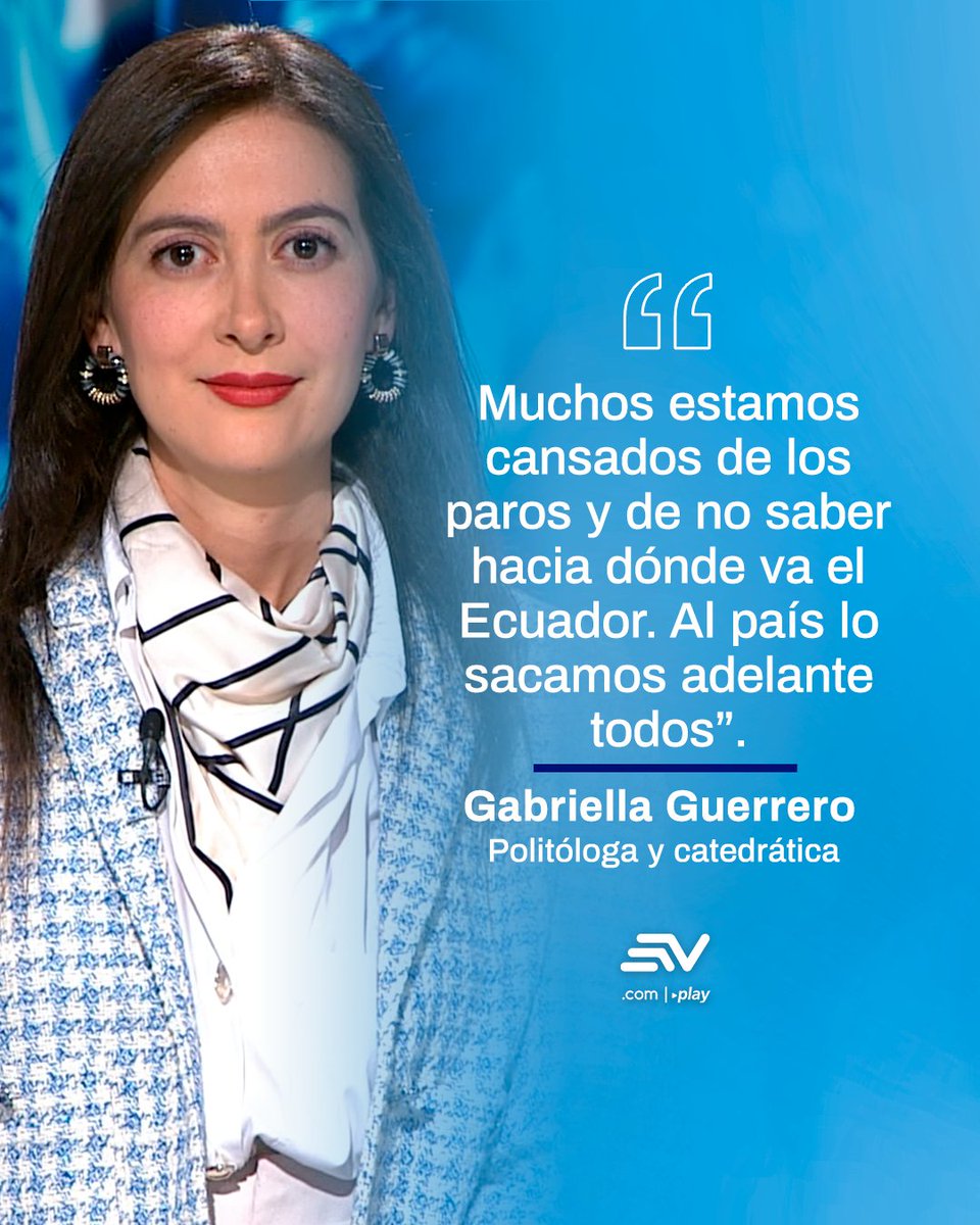 🇪🇨 Paro nacional: el país necesita unión antes que confrontación. 🤝 Gabriella Guerrero (<a href="/LaPoliteka_ec/">La Politeka</a>) lo reflexionó en #PolíticamenteCorrecto. 📺 Mira el análisis completo 👉 n9.cl/nkqat