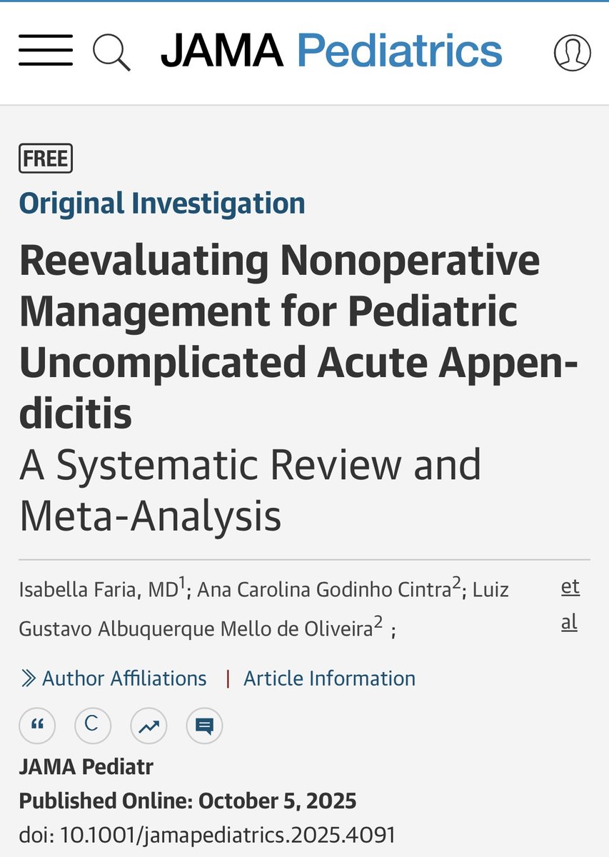 metaacademy_ofc's tweet image. Im speechless! 🚀
Dr. Isabella Faria, resident at the University of Texas Medical Branch and our Expert, took the stage with an oral presentation at the ACS Clinical Congress and her work was simultaneously published in JAMA Pediatrics!
Huge achievement of our #MetaMasters! ❤️…