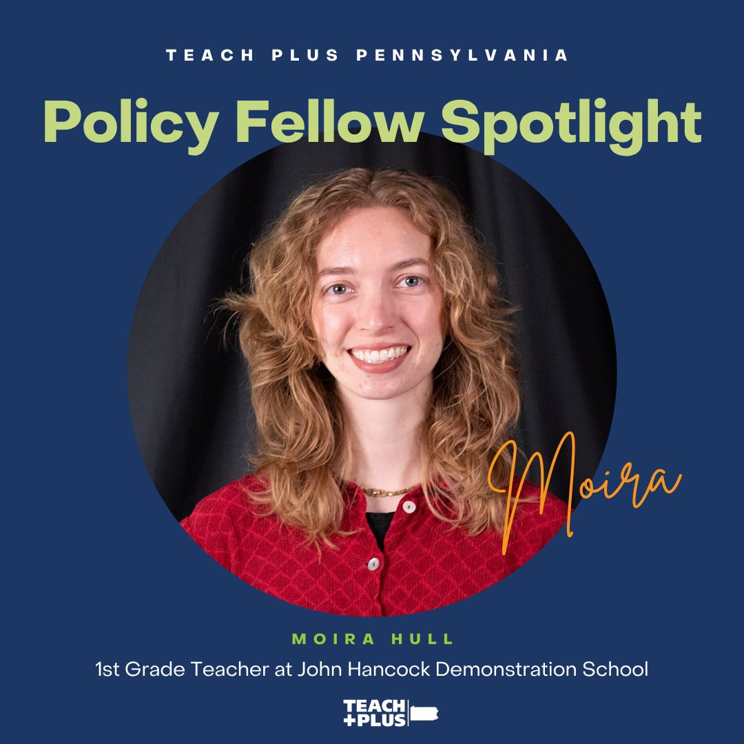 Teach Plus PA (@teachpluspa) on Twitter photo 🌟 #TeacherSpotlight: Moira Hull, 2025–26 Teach Plus PA Policy Fellow & 1st grade teacher at John Hancock Demonstration School (Philadelphia)!
She builds students’ literacy, SEL & communication skills, with experience from TFA to team lead. 💙📚
#TeacherLeadership #TeachPlusPA 🌟 #TeacherSpotlight: Moira Hull, 2025–26 Teach Plus PA Policy Fellow & 1st grade teacher at John Hancock Demonstration School (Philadelphia)!
She builds students’ literacy, SEL & communication skills, with experience from TFA to team lead. 💙📚
#TeacherLeadership #TeachPlusPA