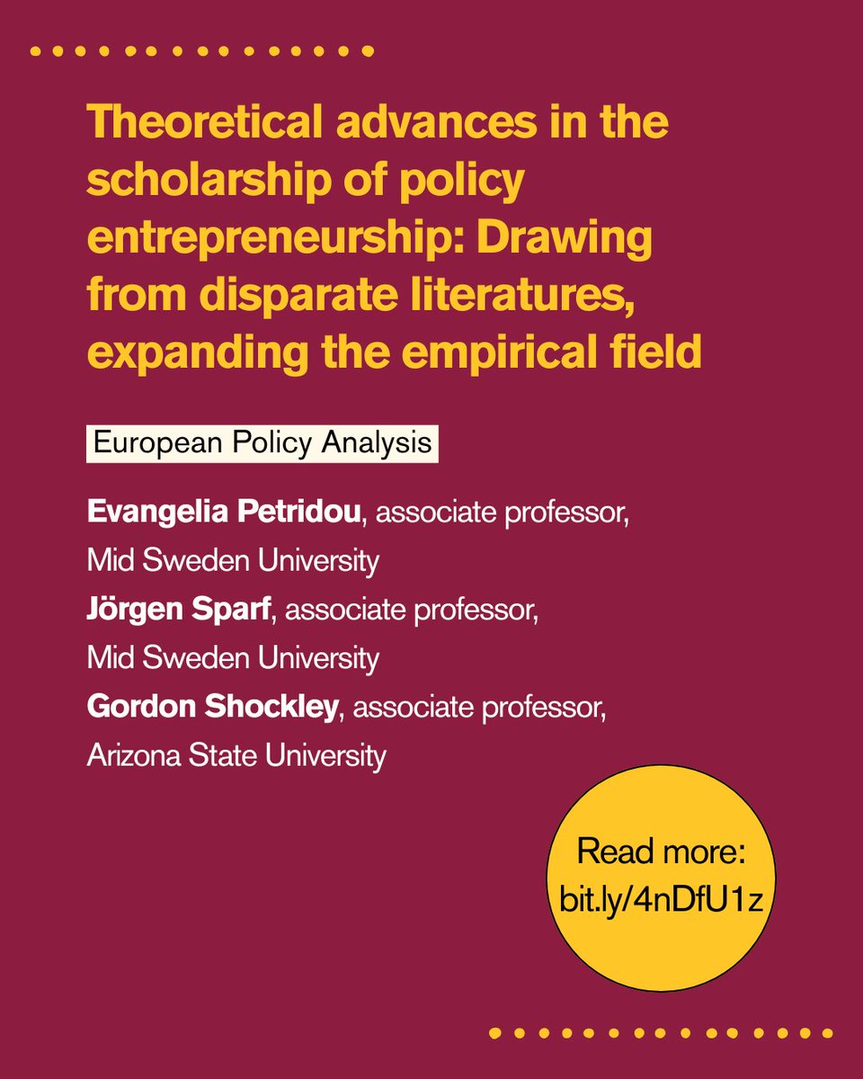 ASUCommunities's tweet image. This fall, #CRD faculty published groundbreaking research in leading academic journals. As the new academic year begins, we celebrate their scholarly contributions that advance knowledge and strengthen our #CommunityForGood.

Read more: linktr.ee/ASUCommunities