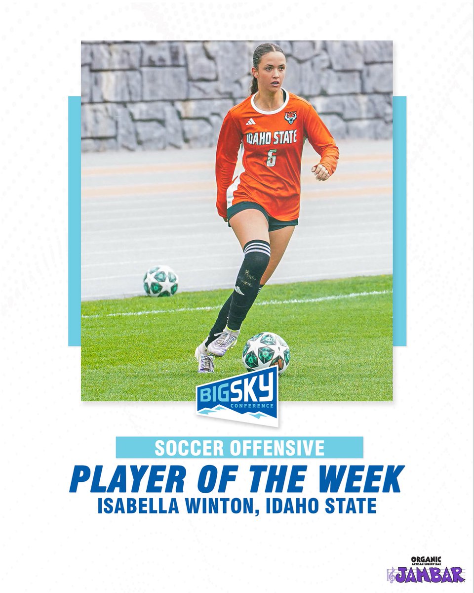 Congrats to our #BigSkySoccer Offensive Player of the Week 👏

#ExperienceElevated