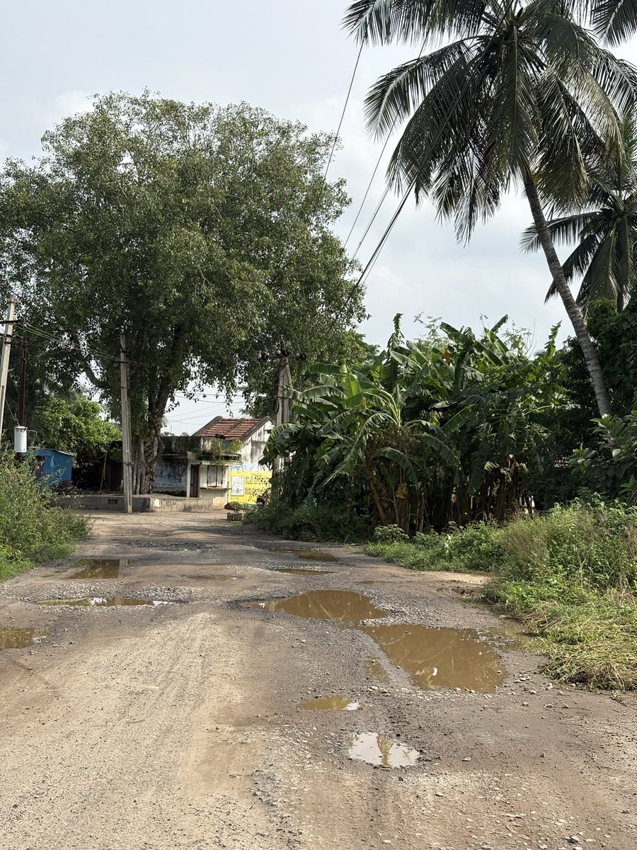 Srikant_x64's tweet photo. Dear @APDeputyCMO garu

This is road between Ragolu to Dusi, Kalivaram - Srikakulam

The road has been in good condition for 10 years and now heavily damaged due to sand lorries, this is just one sample photo but the entire road has been fully damaged. https://t.co/g7KHTQ57nV