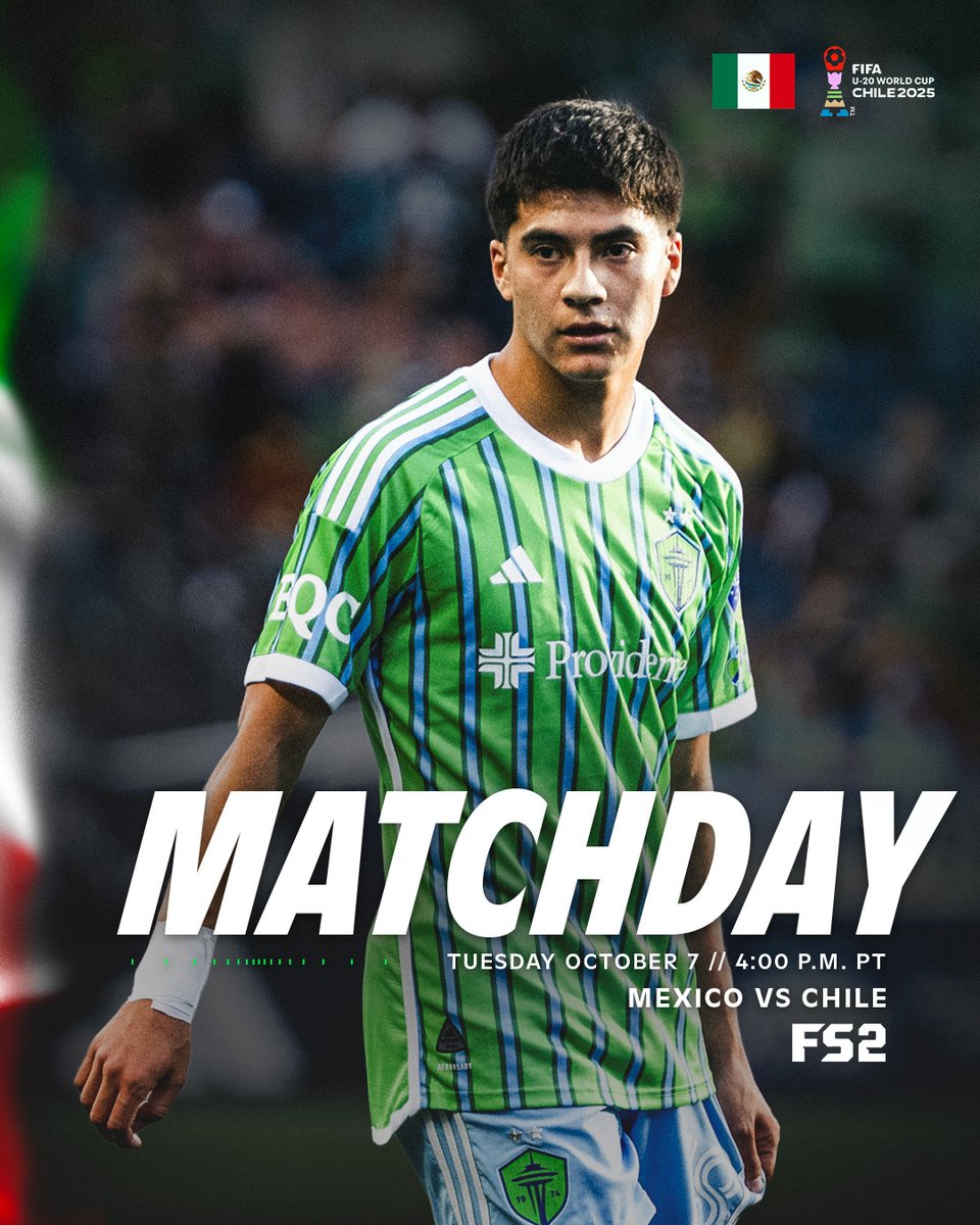 SoundersFC's tweet photo. U-20 World Cup action continues 🇲🇽

Best of luck to Obed and @miseleccionsubs in the Round of 16 today v. Chile! https://t.co/XP8ga63DGJ
