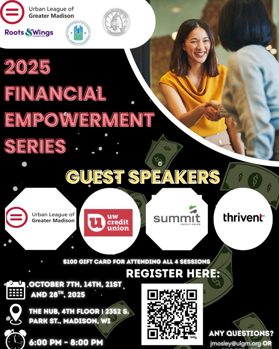 Come check us out tonight! 2025 Financial Empowerment series starting tonight.