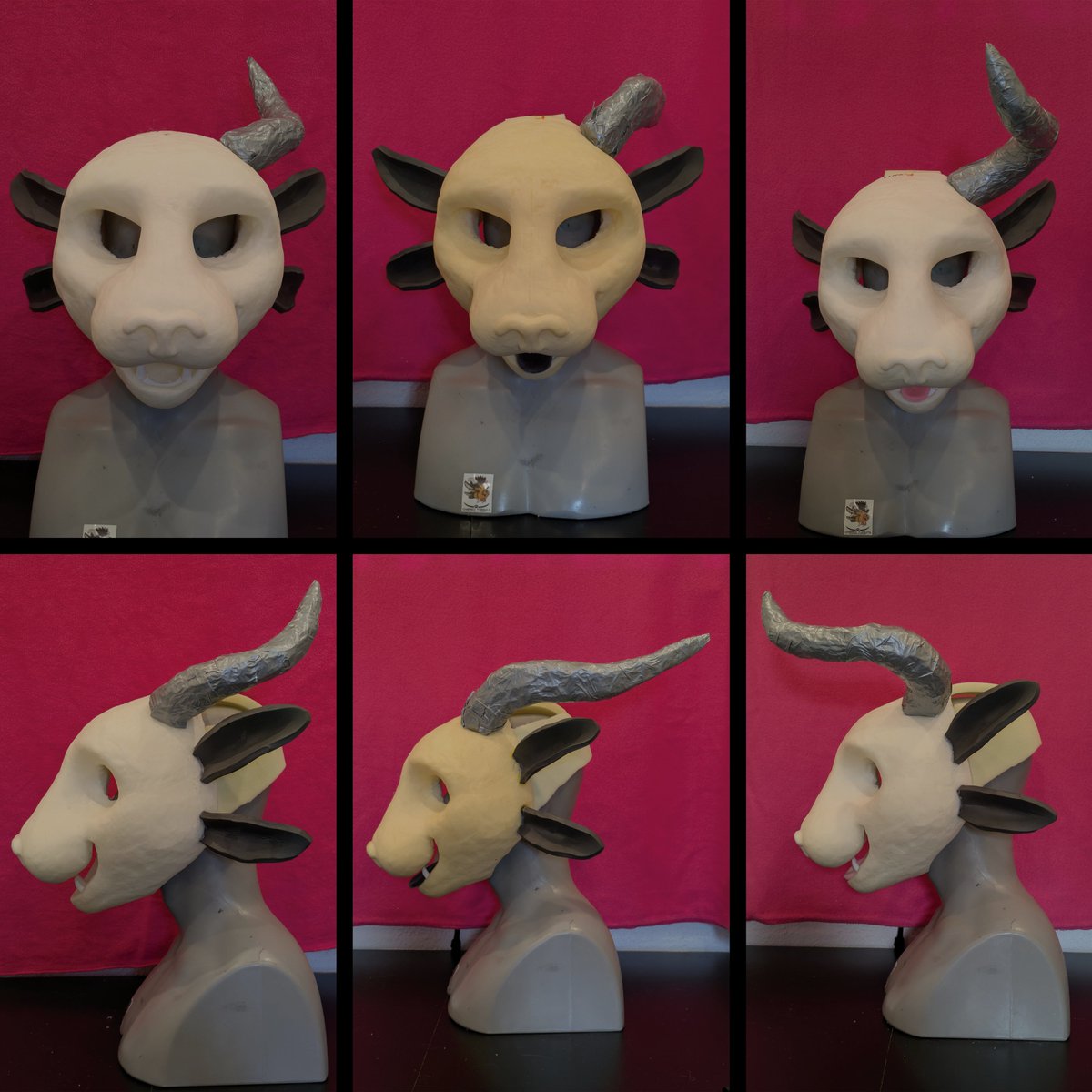 Cub π¬π§ πΊπ² (@charredfursuits) on Twitter photo I've been working on 3 different sets of horns for 3 charr I'm working on, these are the foil and duct tape test versions 
I'll be making the horns themselves out of faux leather with a 3D printed base to install them :) I've been working on 3 different sets of horns for 3 charr I'm working on, these are the foil and duct tape test versions 
I'll be making the horns themselves out of faux leather with a 3D printed base to install them :)