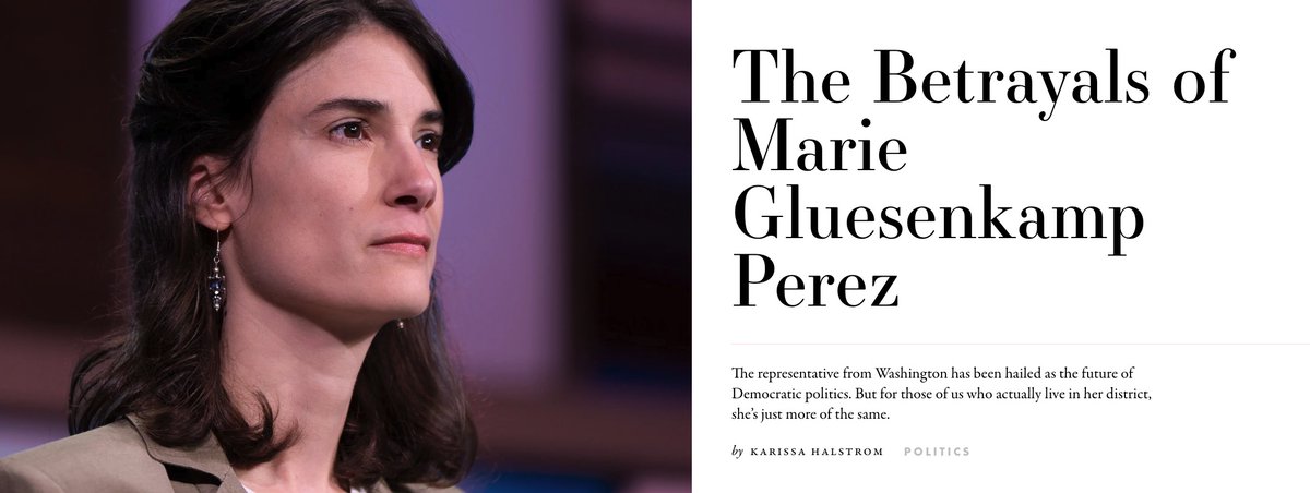 Marie Gluesenkamp Perez is a troubling example of what we'll see more of from Dems as they scramble to retain popular support: superficial "populist"/working class aesthetics combined with the same old pro-corporate, pro-Israel policies. 
currentaffairs.org/news/the-betra…