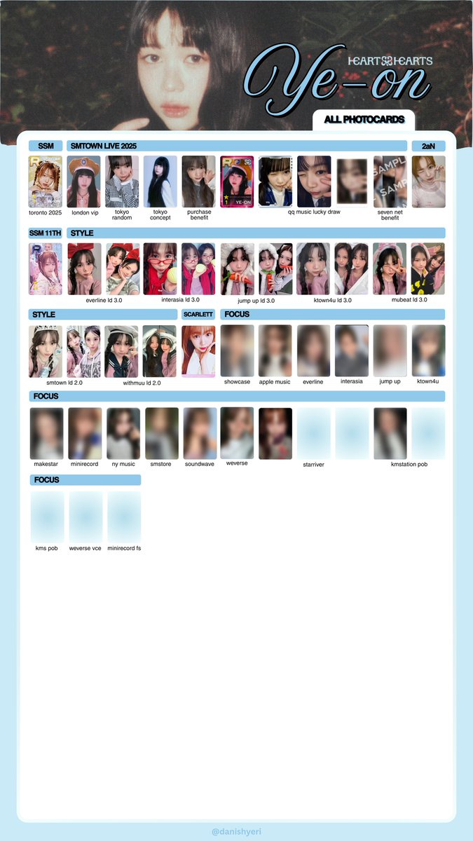 hearts2hearts OT8 full photocard templates (the chase design
