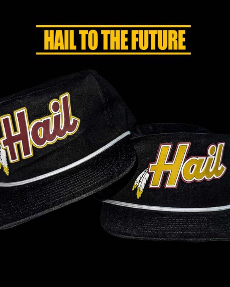 JayDanielsMVP's tweet image. Are you attending the #Commanders game vs the Bears on MNF? 👀

Come to the game with the new black-out Hail hats! Or wear the hat in your house watching the game! 

Order them by Wednesday to get them in time for MNF! 🏈