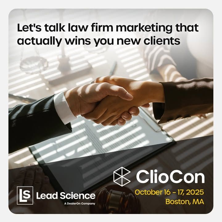 _LeadScience's tweet image. Does your law firm&apos;s digital marketing do its one job?

Stop by Booth 247 at ClioCon next week to learn how Lead Science attracts the prospects you want and helps turn them into paying clients.

There&apos;s a science to digital marketing. Lead Science.

@goclio #cliocon