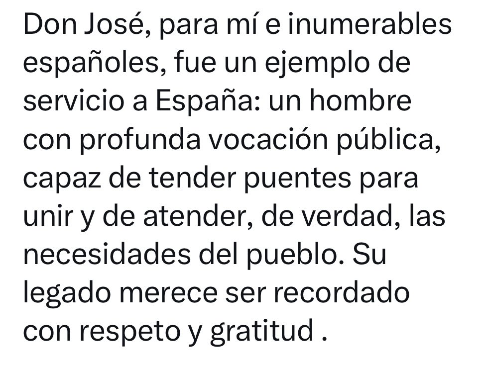 <a href="/ipeutrera/">Ipe Utrera-Molina 🇪🇸</a> Le conocí cuando era gobernador civil de Ciudad Real. A miles de personas nos ayudó y nos orientó para progresar en la vida.
Toda la provincia de Ciudad Real estaba con él.
El día que tuvo que cambiar de destino miles y miles de personas nos despedimos de él como si fuera un