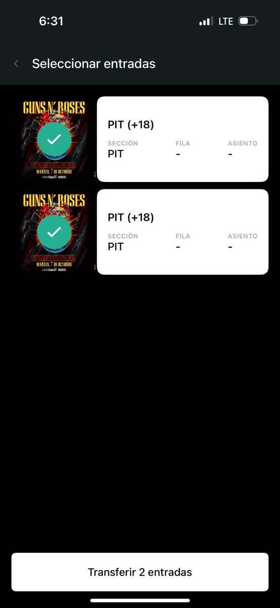 YoSoyAstaroth's tweet photo. Vendo 2 entradas Pit para #GunsNRoses #GunsAndRoses para hoy 07/10 en #Bogotá Vive Claro - Precio negociable. https://t.co/dIPgcVf8u4