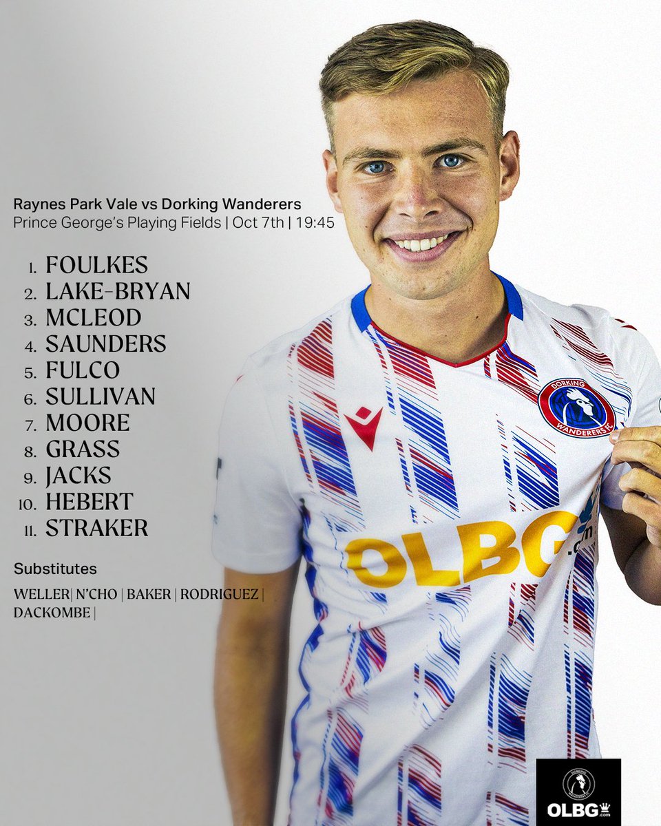 DorkingWDRS's tweet image. Here is your young Wanderers side to take to battle in cup action this evening! 🏆
♦️ Multiple first team debuts this evening 👊
♦️ Sidney Moore makes a full debut 💪
♦️ Hebert & Straker lead the line 🔝