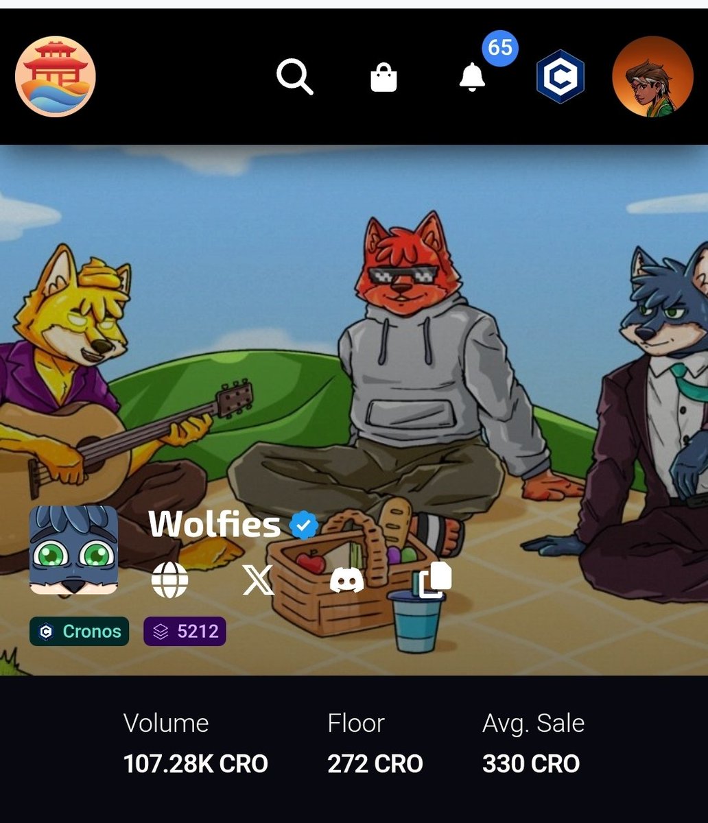 When was the last time you saw 100k CRO volume on <a href="/EbisusBay/">Ebisu's Bay | GameFi - NFT Market - DEX</a> ?
<a href="/wolfswapwolfies/">Wolfies</a> are going to bring back NFT season on Cronos.

<a href="/TheLionStrategy/">LionStrategy</a> got 120K CRO in the bank to buy wolfies.
You are not wolfish enough!
GG <a href="/axldefi/">Alex🌖⃤</a> !