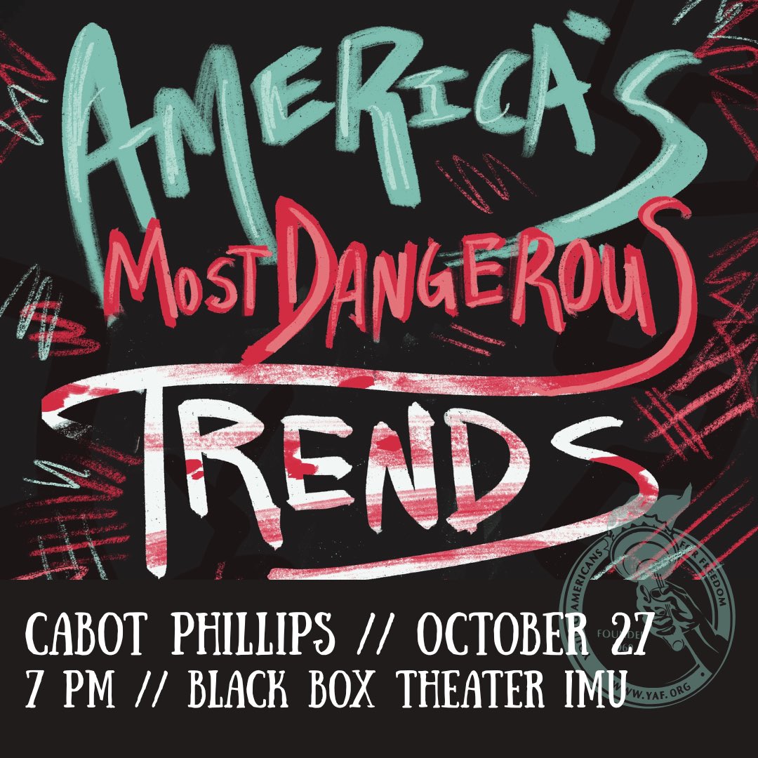 Iowa_YAF's tweet image. We are 21 days out From Cabot! 
Over the past couples weeks we have worked to come up with what we believe are Americas most dangerous trends. In our meetings we have worked to flesh out the implications of these trends and how they destroy America. 
Here are some of the topics!
