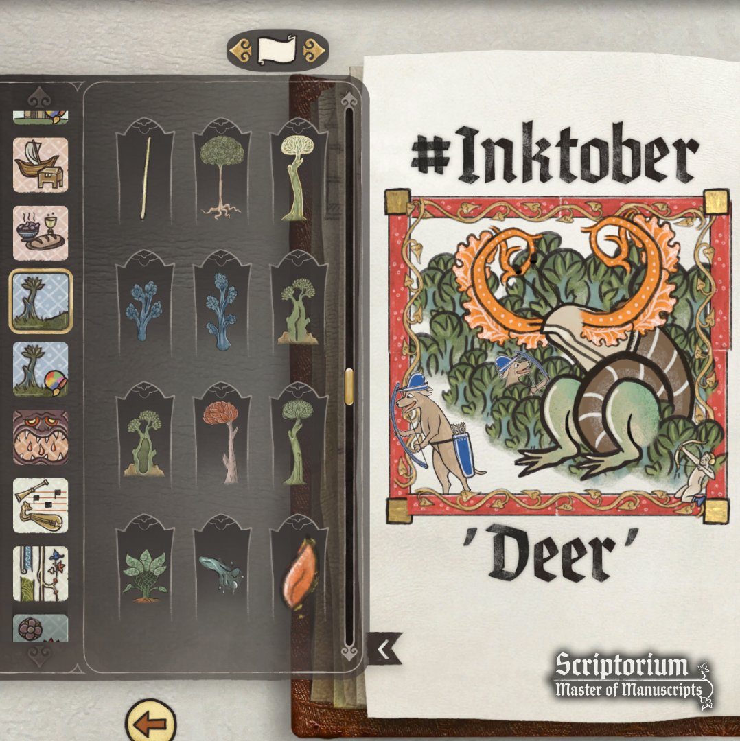 YazaGames's tweet image. #Scriptober continues! 

Every day we’re sharing quick creations made in our game!  

Day 6: Deer 🦌

Can you spot which animal parts were used to create it?  
And remember - each #inktober challenge tweet is a place to ask us anything! 👇