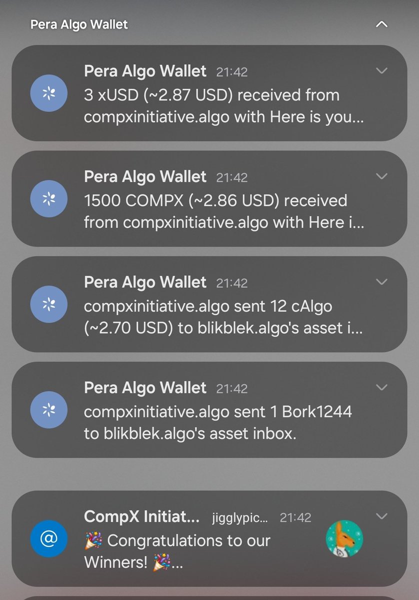 blikblek.algo (@jigglypicture) on Twitter photo Been a long dry spell without any wins, but now 2 back to back bangers! Thanks <a href="/Compxlabs/">CompX</a> <a href="/xUSDfuture/">CompX Initiative</a> <a href="/Astro_Explorer_/">Astro Explorer | Bork Borks & Zerkers</a> for the awesome giveaway! A bunch of tokens and a freaky lookin Bork! Been a long dry spell without any wins, but now 2 back to back bangers! Thanks <a href="/Compxlabs/">CompX</a> <a href="/xUSDfuture/">CompX Initiative</a> <a href="/Astro_Explorer_/">Astro Explorer | Bork Borks & Zerkers</a> for the awesome giveaway! A bunch of tokens and a freaky lookin Bork!