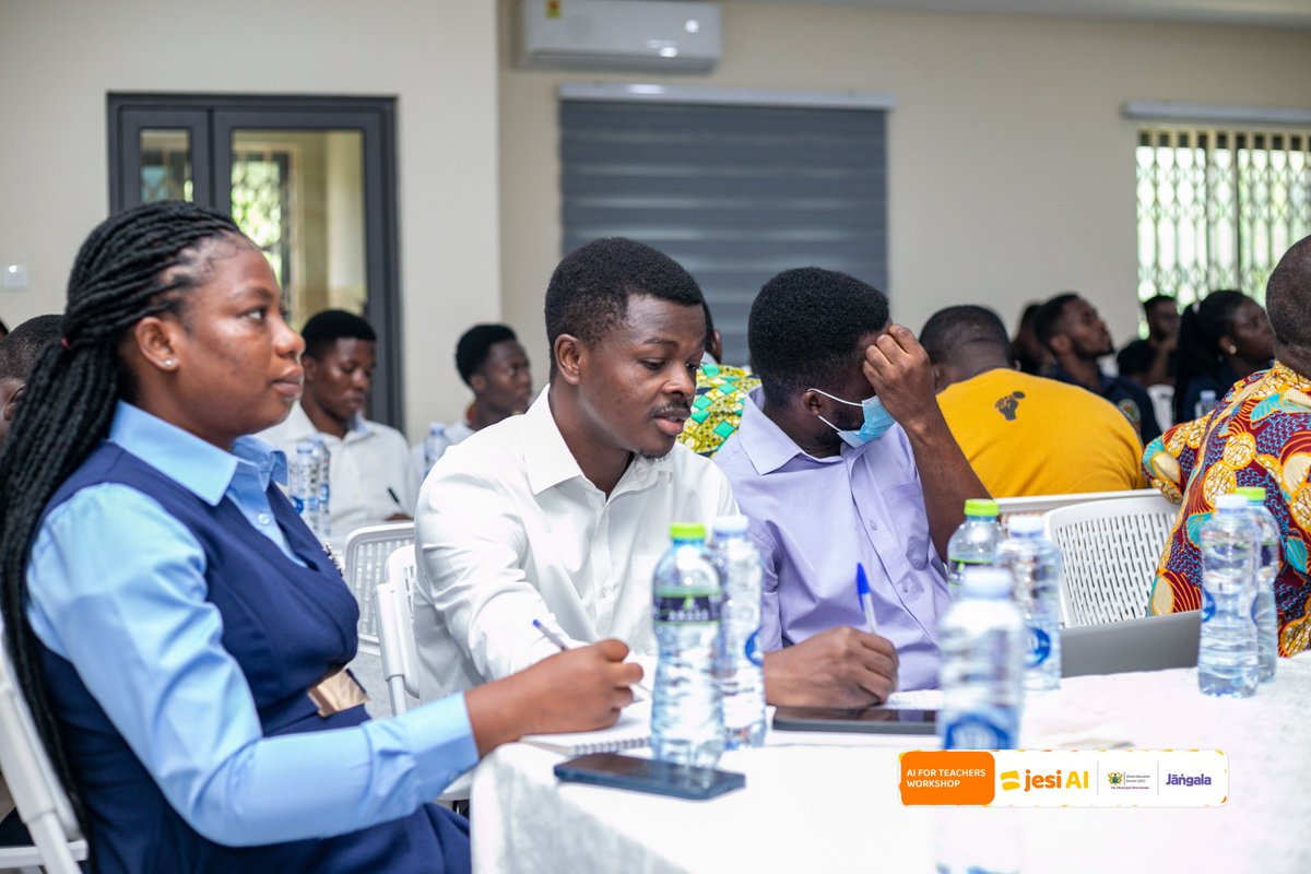 jesi_ai's tweet image. Perfect Amegboe, our COO, opened the workshop with a warm welcome and shared today’s agenda.

She also introduced the team leading the sessions and reminded our teachers that at #JesiAI our mission is to support them to use AI to make teaching smarter &amp;amp; impactful.

 #EdTech #AI4T