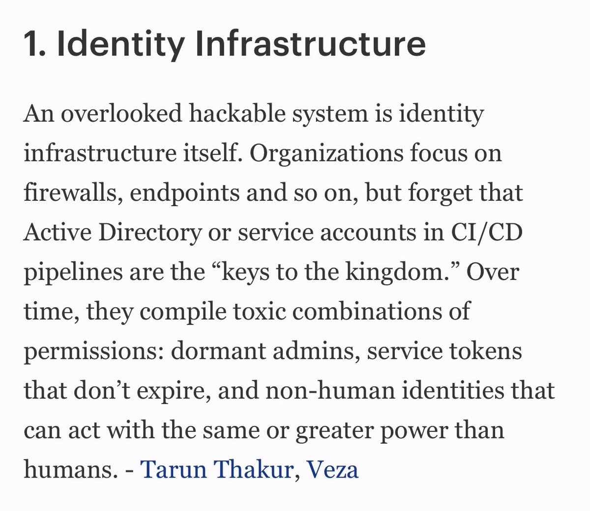 thakurtarun's tweet image. GO VEZA!! @vezainc @Forbes 

forbes.com/councils/forbe…

#IdentitySecurity #Cybersecurity #LeastPrivilege