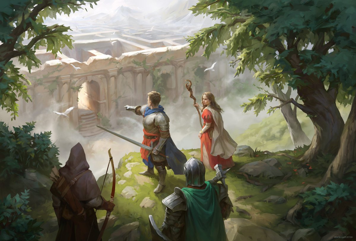 The Great Maze - My illustration for Battlesmiths: Blade and Forge