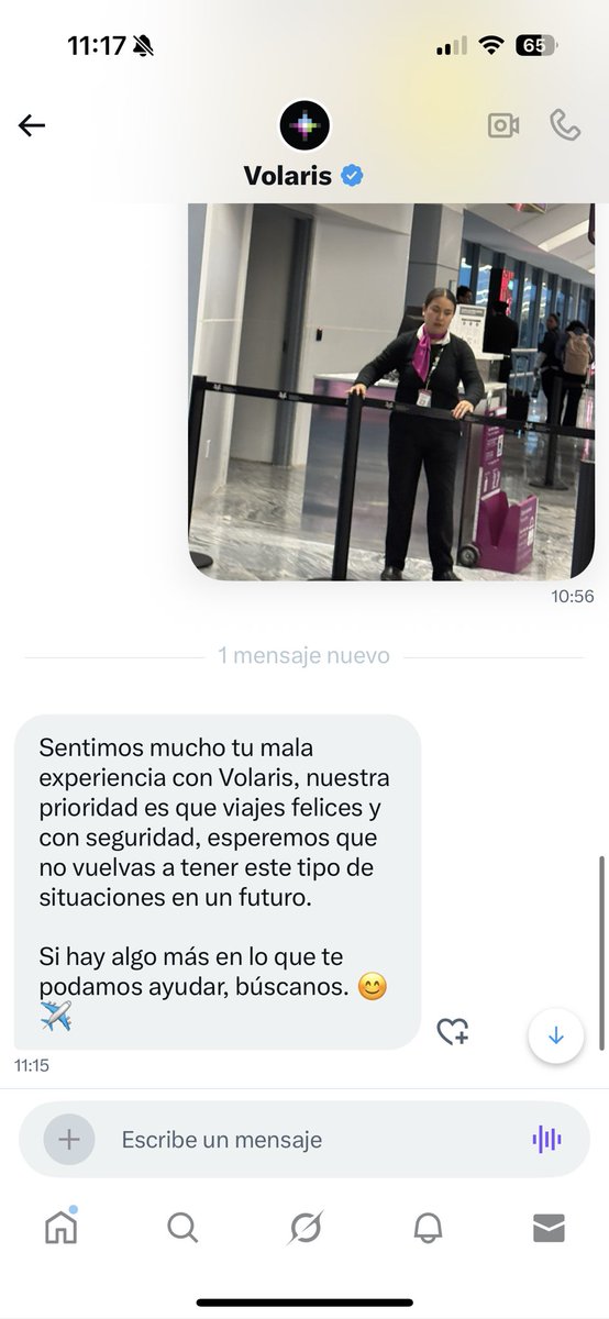 marianarru's tweet photo. @__FlyVolaris_ JAJAJAJA piden que les hable por privado y les cuente lo sucedido y ni siquiera leen nomas copian y pegan un texto, fatal https://t.co/PLNMMlxrDM