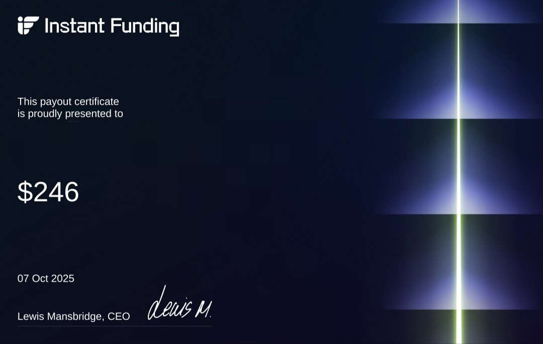 FIRST TIME WITH <a href="/InstantFunding_/">Instant Funding</a> HONESTLY BETTER THAN MANY OTHER FIRMS