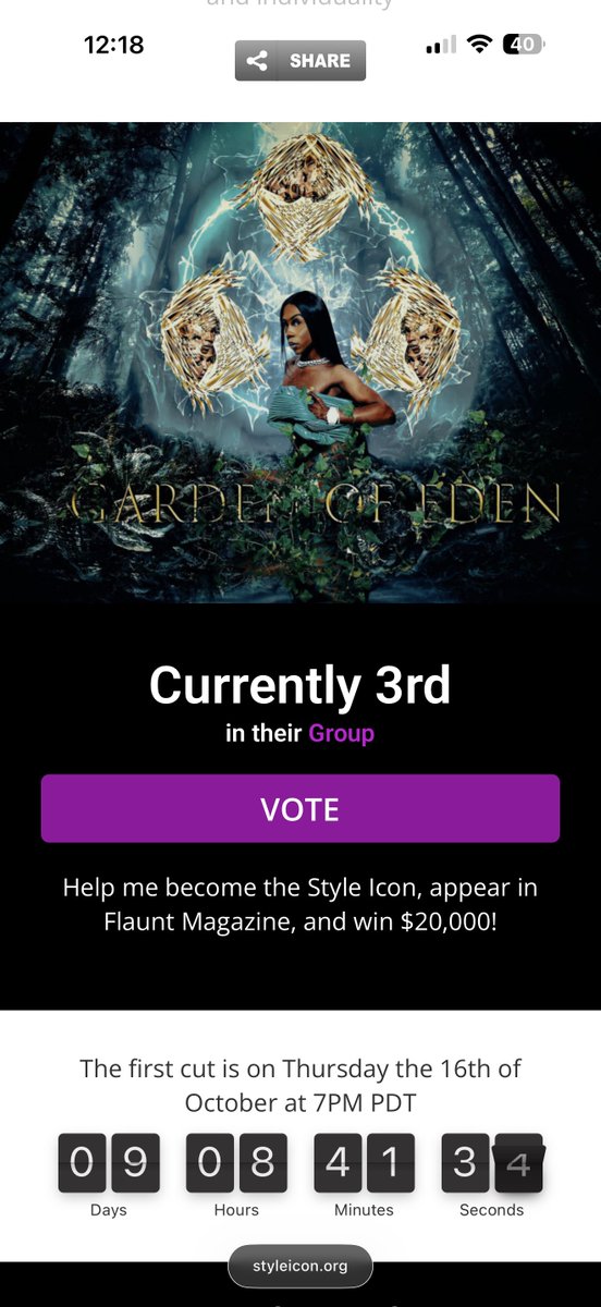 b3llanoche's tweet photo. We third place nowπ₯³π₯³! π³οΈβ¨
Every vote brings me one step closer to becoming Style Icon 2025. Letβs make this moment unforgettable together! π«
ππ½ https://t.co/w9Q2qVn0YVβ¦
#StyleIcon2025 #VoteBellaLogan #FashionWithPurpose https://t.co/8NzXq5e35S