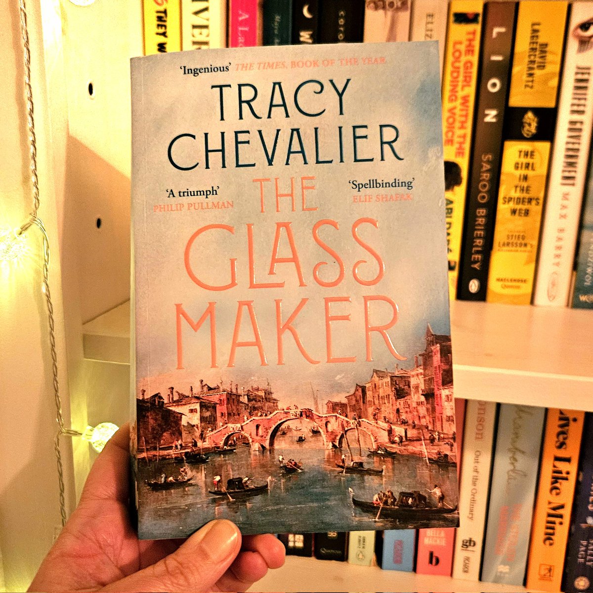 Blown away completely by the breadth and depth of this stunning novel, following a glass maker's family through hundreds of years of Venetian history. This was a book club read I never would have picked for myself and I adored it! #BookTwitter