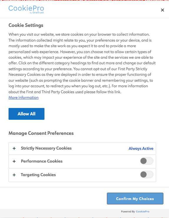 jjochwat's tweet photo. @OneTrust Is this your product? Doesn't inspire any trust if I can't opt out of cookies. https://t.co/uz5l47eoxj