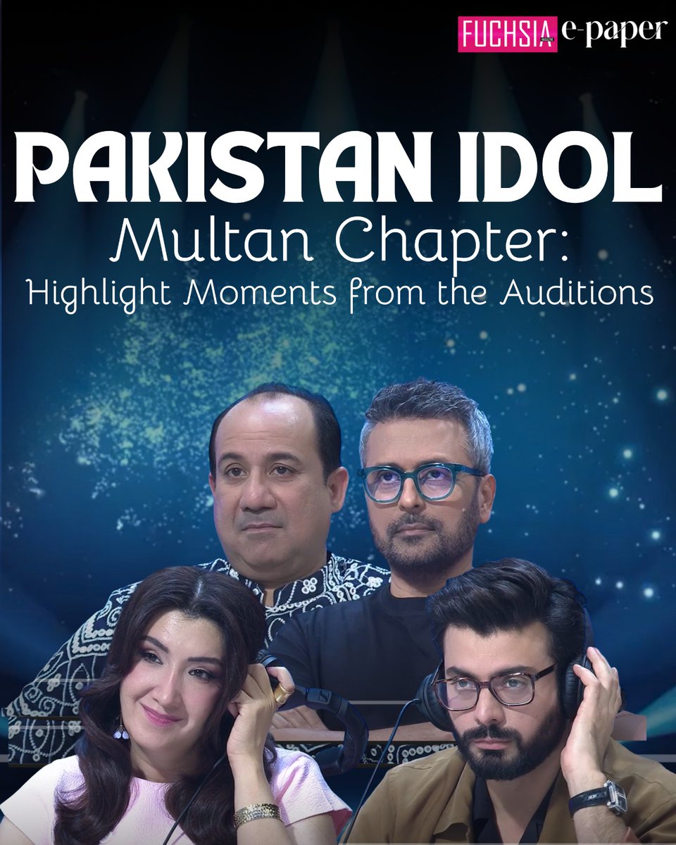 fuchsia_mag's tweet photo. Pakistan Idol Multan Chapter: Highlight Moments from the Auditions https://t.co/ffGIJf0cwD

#Pakistan #pakistanidol #FawadKhan #rfak #rahatfatehalikhan #bilalmaqsood #zebbangash https://t.co/qQIgh8qe1a