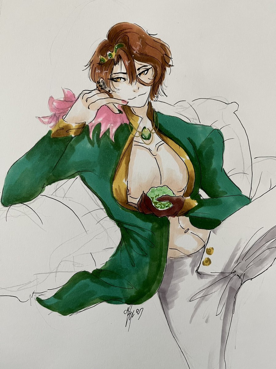 MunroeFoxy's tweet image. Princess Asmo and the frog
.
.
.
#obeyme #obeymefanart #obeymeasmodeus #obm