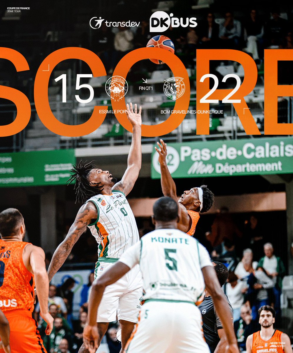 BCMBasket's tweet photo. #ESSMBCM | ๐๐๐ก ๐ค๐ง๐ญ ๐ดโโ ๏ธ
Le @BCMBasket est devant aprรจs le premier quart-temps !
#MoreThanTheNorth #CDFBasket https://t.co/UEX5UlkIHB