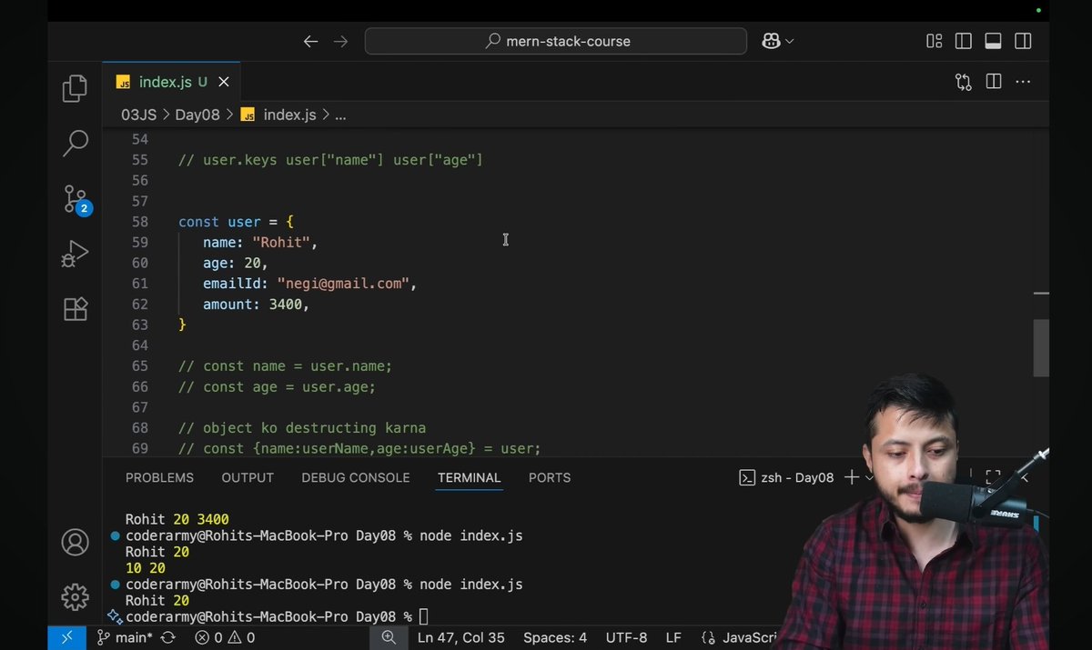 CharismaSolace's tweet image. Day 23 of Web Development ✅
Learned JavaScript Objects — and realized how powerful they are once you “get” them!
#WebDevelopment #JavaScript