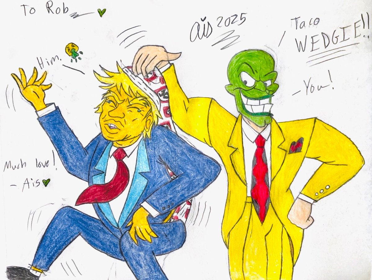 TheAisBarks's tweet image. I think we can all agree Diaper Don deserves one of these, yes? 💚💛🎭🌪️🧨 Pretty sure #TheMask would jump on the chance! 😆

For @yakkopinky. An old favorite. Stay smokin’. 👍🏻

#TheMaskTheAnimatedSeries #StanleyIpkiss #DonaldTrump #Cartoons #Comedy #RobPaulsen #Nostalgia