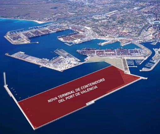 9⃣El proyecto nada tiene que ver con la economía productiva sino que hace del Puerto de València un simple  intercambiador de contenedores, muchos vacíos. Eso sí, lo que se urbaniza ocupa lo mismo que el Casco Antiguo de la ciudad y más que todo el Parque del Turia.⬇️